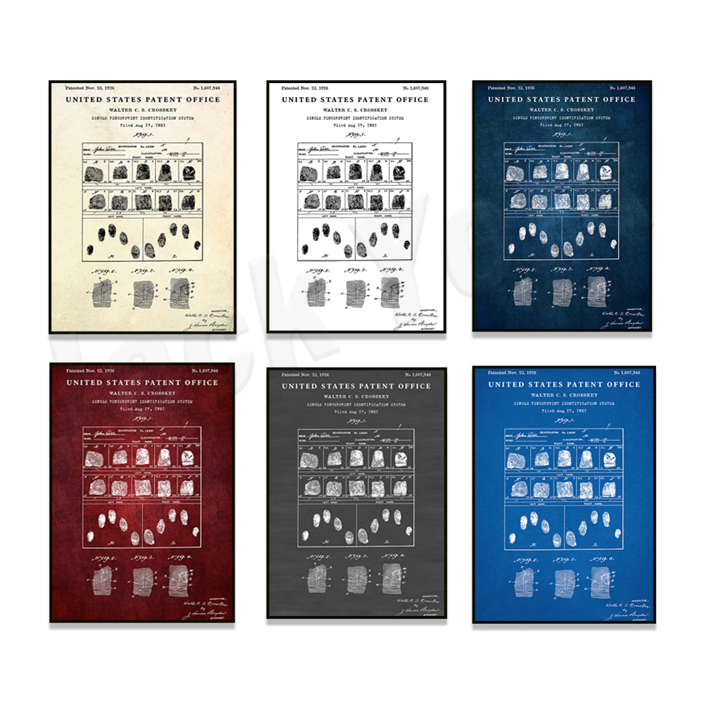Science And Invention - Criminologist Produces: 1926 Patent Fingerprint Fingerprint.