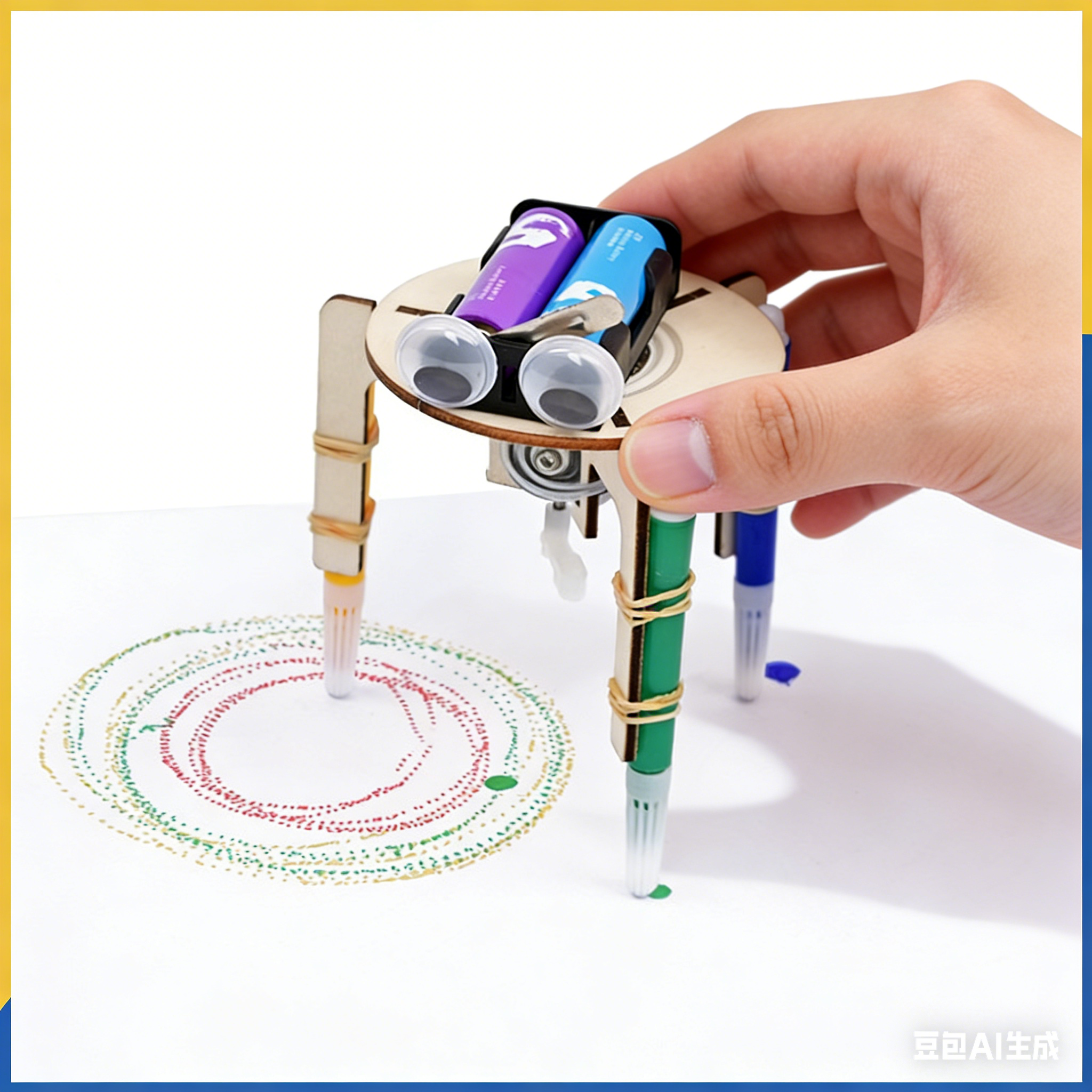 Science Project Robot - DIY Electric Vibration Graffiti Robot STEM