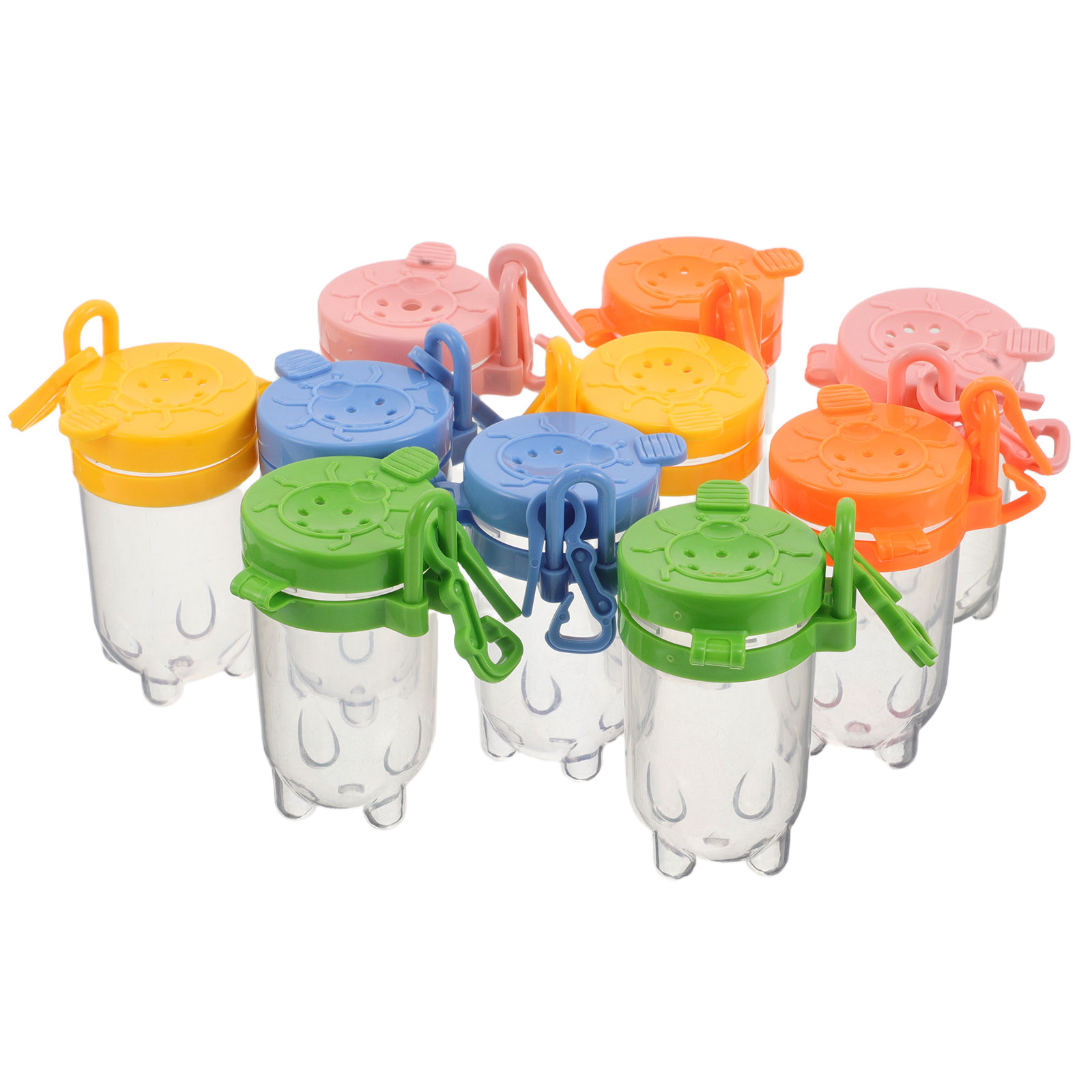Science Toys - 10Pcs Clear Plastic Bug Jars Flip