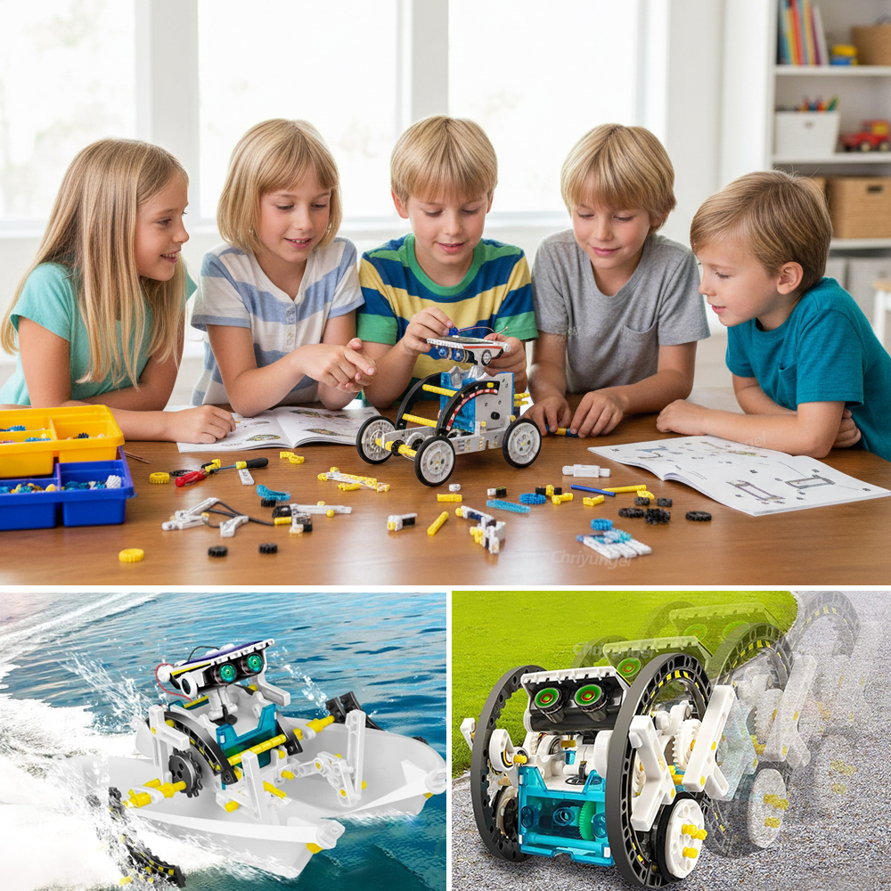 13-in-1 Solar Robot Kits DIY B – Science Project Robot recenzja i cena