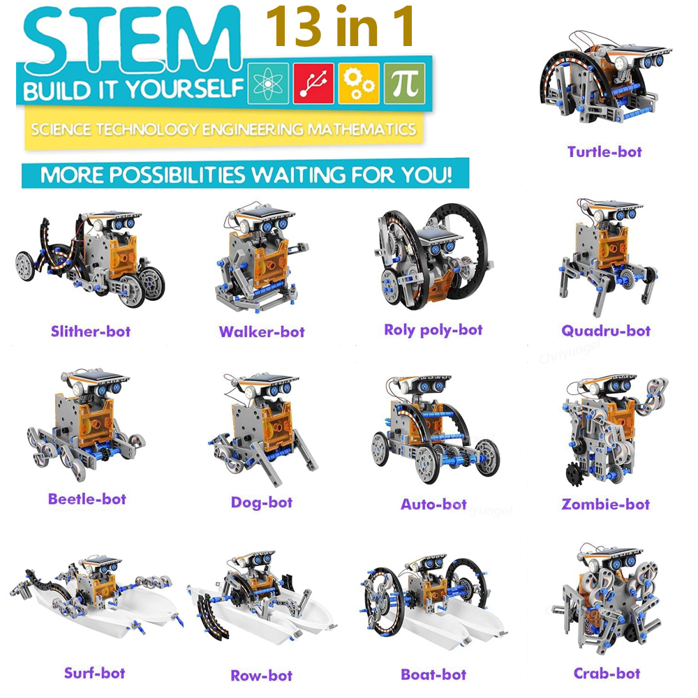 13-in-1 Solar Robot Kits DIY B – Science Project Robot recenzja i cena