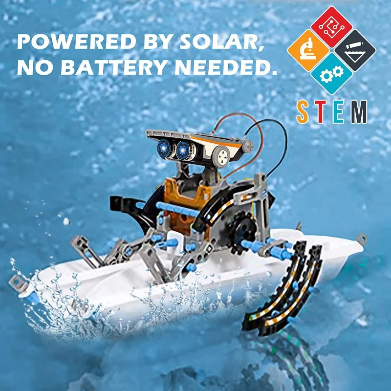 13-in-1 Solar Powered Robot Ki – Science Project Robot recenzja i cena