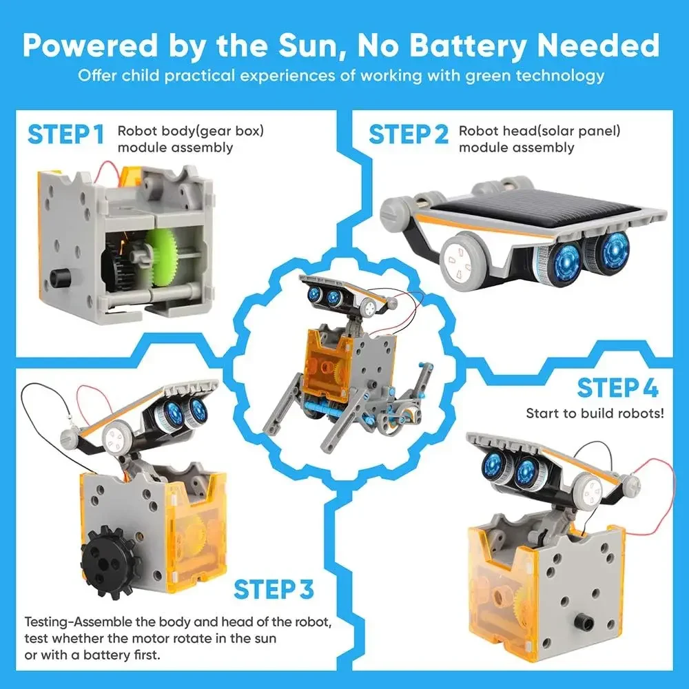 13-in-1 Education Solar Robot  – Science Project Robot recenzja i cena