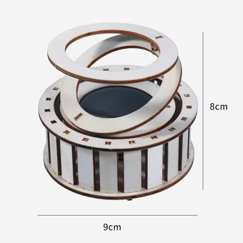 1 PCS DIY Solar Double Ring Ma – Science Toys Diy recenzja i cena