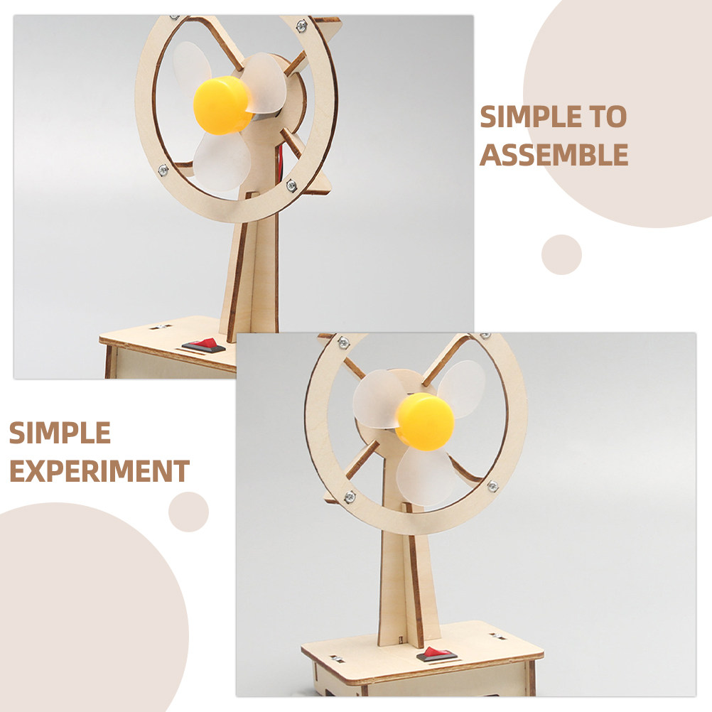1Set Wooden Fan DIY Assembly M – Science Toys Diy recenzja i cena
