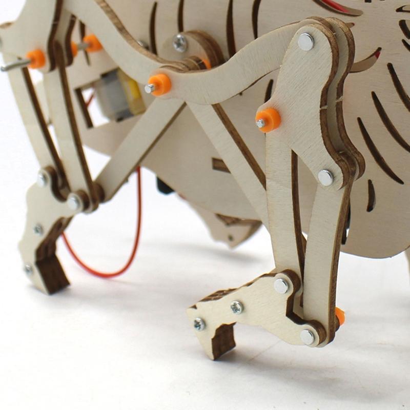 Wooden Mechanical Robot Cattle – Science Project Robot recenzja i cena