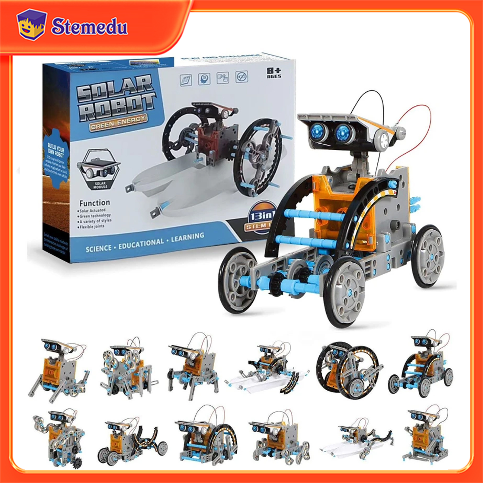 13 in 1 Solar Powered Robot Sc – Science Robot recenzja i cena