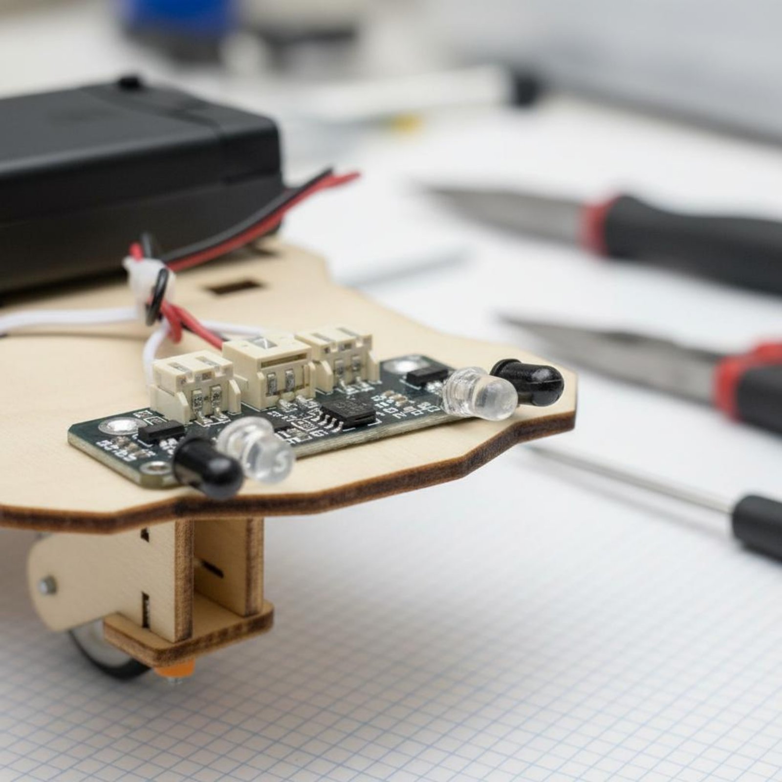 Wooden Intelligent Vehicle Kit – Science Robot recenzja i cena